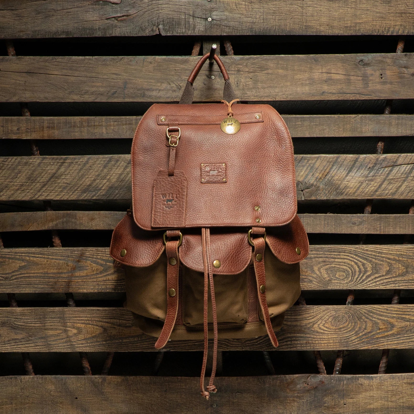 Lennon Canvas & Leather Backpack
